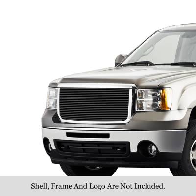 APS - APS Stainless Billet Grille Black 07-10 GMC Sierra 2500/3500 GR07FFE22J