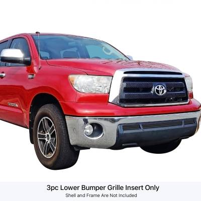 APS - APS Stainless Billet Bumper Grille Black for 10-13 Toyota Tundra GR20FFG19J