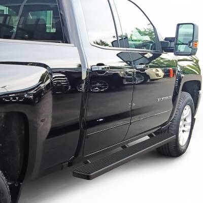 APS - APS IStep 5" Running Boards Black 07-18 Silverado/Sierra Double IB03EAI5B