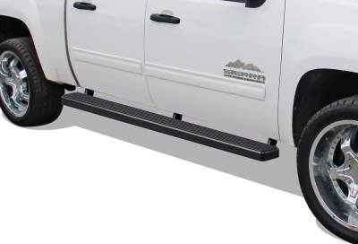 APS - APS IStep 5" Running Boards Black 01-13 Silverado/Sierra Crew IB03EJJ1B