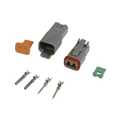 MSD - MSD Ignition 8183 2-Pin Deutsch Connector Assembly 16-18 Gauge