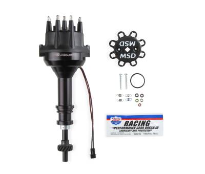 MSD - MSD Ignition 857731 Pro-Billet Small Dia Distributor Black for Ford 351C-460
