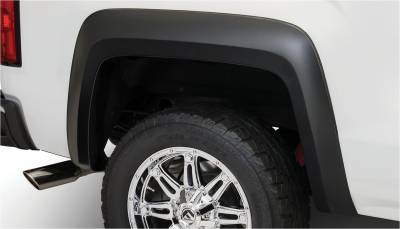 Bushwacker - Bushwacker Extend-a-Fender Rear Fender Flares Black GMC Sierra 40146-02