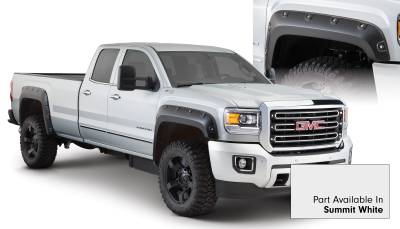 Bushwacker - Bushwacker Boss Pocket Front/Rear Fender Flares-Painted GMC Sierra HD 40968-14