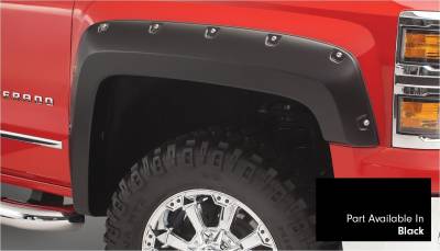 Bushwacker - Bushwacker Pocket Style Front/Rear Fender Flares Black Silverado 1500 40959-34