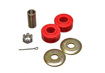 Energy Suspension - Energy Suspension 3.10102R Rack & Pinion Bushing Set Polyurethane Red