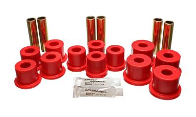 Energy Suspension - Energy Suspension 3.2113R Leaf Spring Bushing Set Polyurethane Red