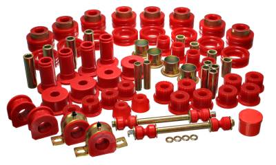 Energy Suspension - Energy Suspension 5.18109R Hyper-Flex Master Bushing Kit Red