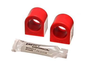 Energy Suspension - Energy Suspension 7.5104R Sway Bar Bushing Set Front Polyurethane Red
