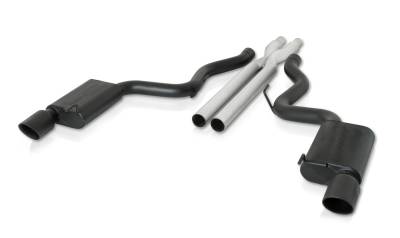 Gibson Performance Exhaust - Gibson Performance 619016-B Split Rear Cat-Back Exhaust System Stainless