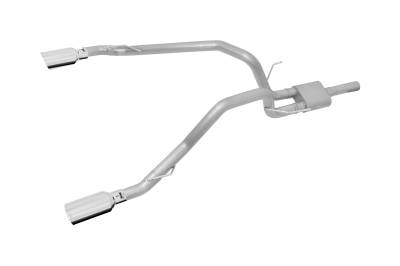 Gibson Performance Exhaust - Gibson Performance Split Rear Cat-Back Exhaust System Stainless 66569