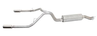 Gibson Performance Exhaust - Gibson Performance Split Rear Cat-Back Exhaust System Stainless 66568