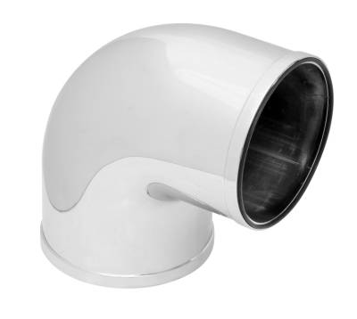 Spectre - Spectre 86981 Air Intake Tube 90-DEG Elbow Chrome 3.00" Dia 4.625" L