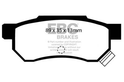 EBC Brakes - EBC Brakes DP2642/2 Greenstuff 2000 Series Sport Brake Pads