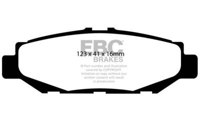 EBC Brakes - EBC Brakes DP2848 Greenstuff 2000 Series Sport Brake Pads