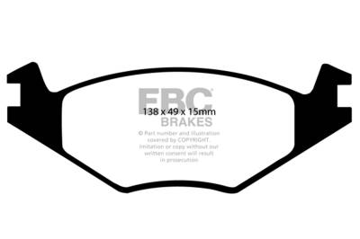 EBC Brakes - EBC Brakes DP2517 Greenstuff 2000 Series Sport Brake Pads