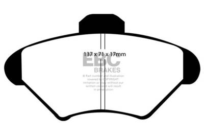 EBC Brakes - EBC Brakes DP31143C Redstuff Ceramic Low Dust Brake Pads