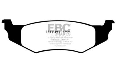 EBC Brakes - EBC Brakes DP41066R Yellowstuff Street & Track Brake Pads