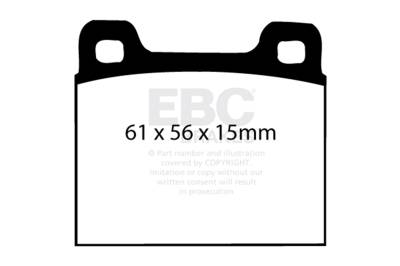 EBC Brakes - EBC Brakes DP4104R Yellowstuff Street & Track Brake Pads