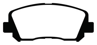 EBC Brakes - EBC Brakes DP43007R Yellowstuff Street & Track Brake Pads for 13-17 200 Dart