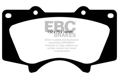 EBC Brakes - EBC Brakes DP61657 6000 Series Greenstuff Truck/SUV Brakes Disc Pads