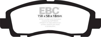 EBC Brakes - EBC Brakes DP61753 6000 Series Greenstuff Truck/SUV Brakes Disc Pads