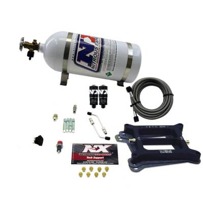 Nitrous Express - Nitrous Express 40040-10 Nx Nitrous Oxide System Kit 4150 Hitman 4-BBL