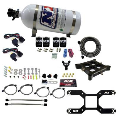 Nitrous Express - Nitrous Express 66042-10 Billet Crossbar Nitrous Plate System Dual-Stage Adj.