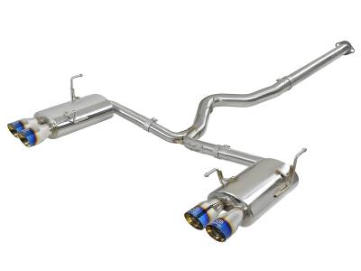 aFe Power - aFe 49-36801-L Takeda 3" Cat-Back Stainless Steel Exhaust for Subaru 2.0 2.5