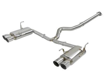 aFe Power - aFe 49-36801-P Takeda 3" Cat-Back Stainless Steel Exhaust for Subaru 2.0 2.5