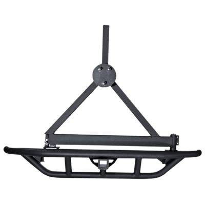 Rugged Ridge - Rugged Ridge 11503.13 RRC Rear Bumper 2" Hitch & Tire Carrier for Wrangler