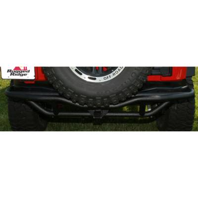 Rugged Ridge - Rugged Ridge 11503.15 RRC Rear Bumper 2" Receiver Hitch for Jeep Wrangler