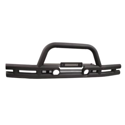 Rugged Ridge - Rugged Ridge 11561.11 3" Double Tube Front Winch Bumper for Jeep Wrangler