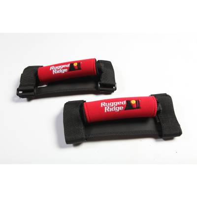 Rugged Ridge - Rugged Ridge 13305.31 Neoprene Grab Handles Red for Jeep CJ & Wrangler
