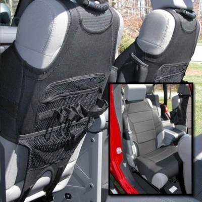 Rugged Ridge - Rugged Ridge 13235.20 Neoprene Seat Vests Black for Jeep Wrangler