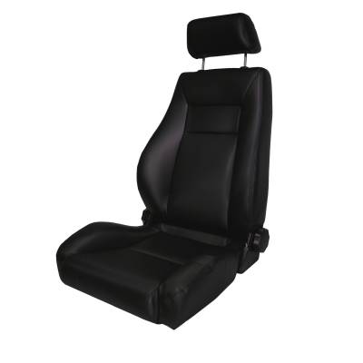 Rugged Ridge - Rugged Ridge 13404.01 Ultra Front Seat Reclinable Black for CJ & Wrangler