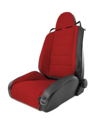 Rugged Ridge - Rugged Ridge 13448.53 RRC Off Road Racing Seat Reclinable Red for Cherokee