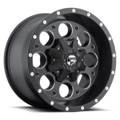Fuel 1PC - Fuel Off Road D525 REVOLVER 15x10 6x5.5 -43mm Matte Black/Milled D52515008337