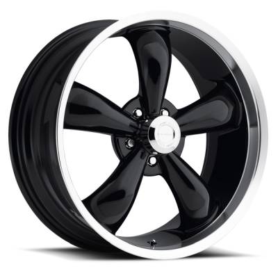 Vision Wheel - Vision Wheels 142 Legend 5 17x7 5x115 6mm Black/Machined 142-7790GB6
