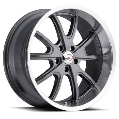 Vision Wheel - Vision Wheels 143 Torque 18x8.5 5x5.0 10mm Matte Gray/Machined 143-8873GMML10