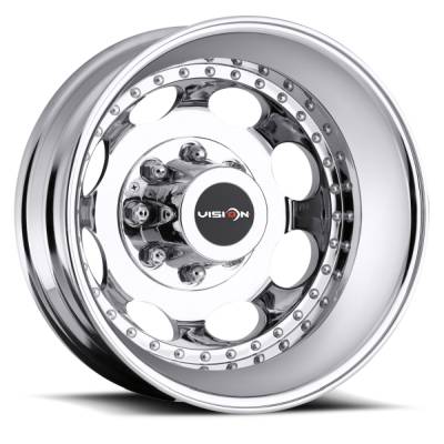 Vision Wheel - Vision Wheels 181Z Hauler 19.5x6.75 8x210 -143mm Machined 181Z9679MR