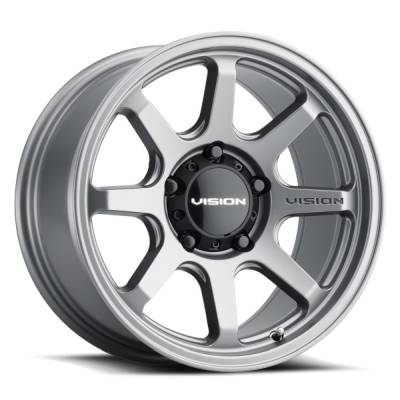 Vision Wheel - Vision Wheels 351 Flow 17x9 6x135 0mm Gray Matte 351-7936SG0