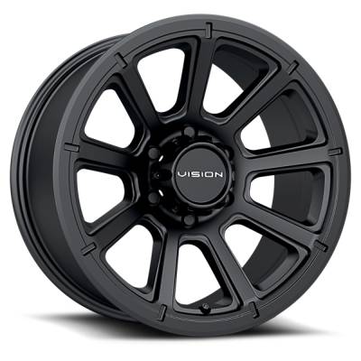 Vision Wheel - Vision Wheels 353 Turbine 20x9 6x5.5 18mm Black Matte 353-2983MB18