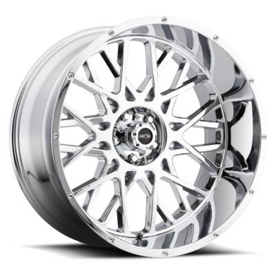 Vision Wheel - Vision Wheels 412 Rocker 24x12 8x6.5 -51mm Chrome 412-24281C-51