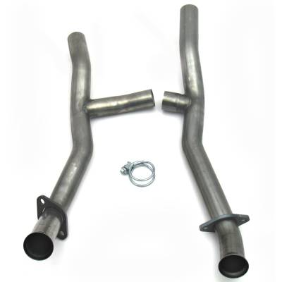 JBA Racing Headers - JBA Headers 1655SH 2.5" Exhaust H-Pipe 409 Stainless for 65-73 Mustang SBF 351W
