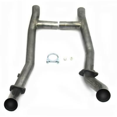 JBA Racing Headers - JBA Headers 2.5" Exhaust H-Pipe 409Stainless Steel 65-70 Mustang SBF 1651SH