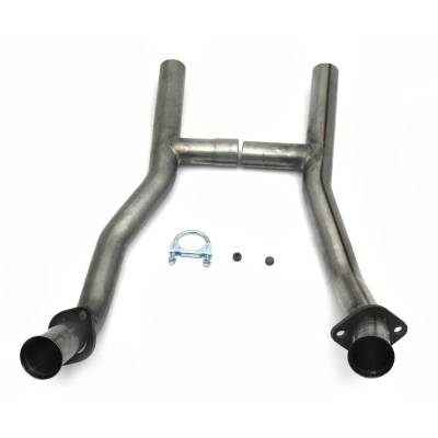 JBA Racing Headers - JBA Headers 2.5" Exhaust H-Pipe 409Stainless Steel 65-73 Mustang SBF 1652SH