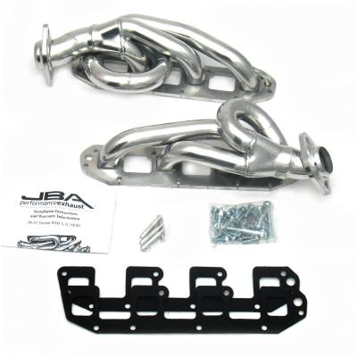 JBA Racing Headers - JBA Headers 1961S-1JS 1.625" Shorty Stainless Headers-Ceramic for Ram 5.7L