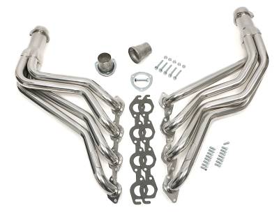 Hedman Hedders - Hedman 69116 Silver Long-Tube Headers for 67-91 2WD/4WD GM Trucks w/396-502
