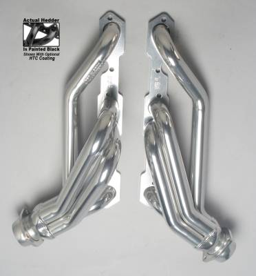 Hedman Hedders - Hedman 69530 1.5" Mid-Length Swap Headers SB Chevy w/ANGLE PLUGS" 2WD S10